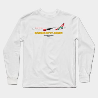 Boeing B777-300ER - Kenya Airways Long Sleeve T-Shirt